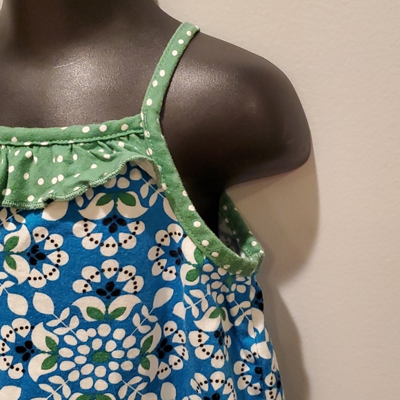 Hanna Andersson Blue and Green Floral Dress - Picture 6 of 9